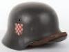 Third Reich Croatian Volunteers in SS-Police Division Steel Helmet - 2