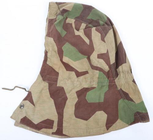 German Army Splinter Pattern Camouflaged Hood