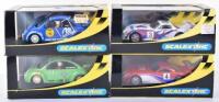 Four Scalextric Boxed Cars,