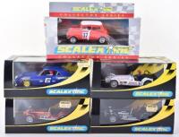 Five Scalextric Boxed Cars