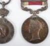 Victorian Indian General Service Medal & Abyssinia War Medal Pair Royal Navy - 4