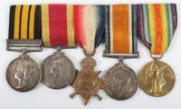 East West Africa, China 1900 and Great War Medal Group of Five Royal Navy