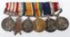 Great War Royal Naval Long Service and Meritorious Service Medal Group of Six