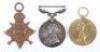 Great War George V Military Medal (M.M) Group of Three Devonshire Regiment, Killed in Action 1st Day of the Somme 1st July 1916