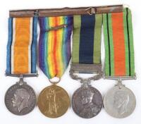 Great War and Waziristan Campaign Medal Group of Four Kings Liverpool Regiment and Cameron Highlanders