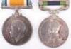 Great War and North West Frontier Medal Pair Queens Royal West Surrey Regiment - 3