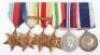 WW2 Royal Navy Long Service Medal Group of Six HMS Pembroke - 9