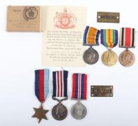 Scarce WW2 Corps of Military Police Field Security Wing Fall of France 1940 Military Medal (M.M) Casualty Group of Three