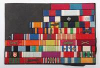WW2 British Uniform Ribbon Bar with Foreign Awards