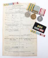 Royal Navy Korean War Medal Group of Three