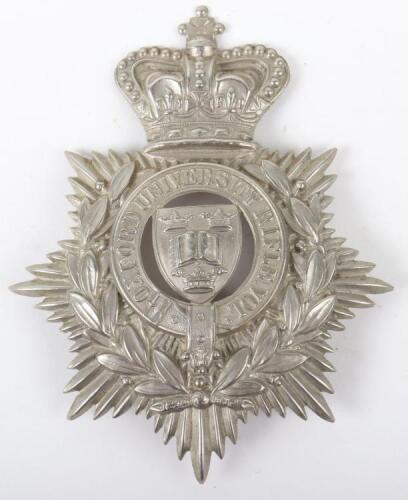 Victorian Oxfordshire University Rifle Volunteers Other Ranks Helmet Plate