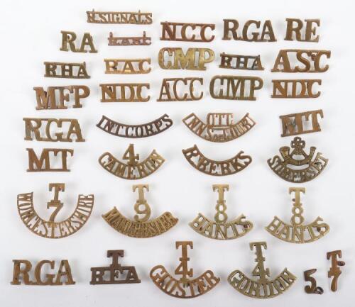 Good Selection of Other Ranks Shoulder Titles