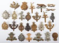 Grouping of British Yeomanry Regiments Cap Badges