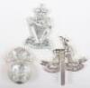 3x Anodised Aluminium British Infantry Regiments Cap Badges - 2