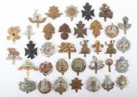 35x British Infantry Regiments Cap Badges