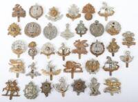 35x British Infantry Regiments Cap Badges