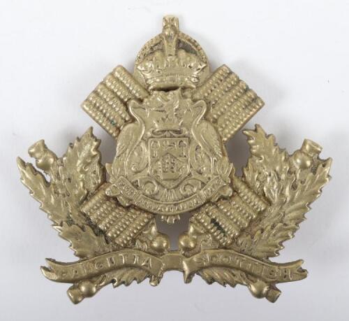 Scarce Indian Calcutta Scottish Headdress Badge