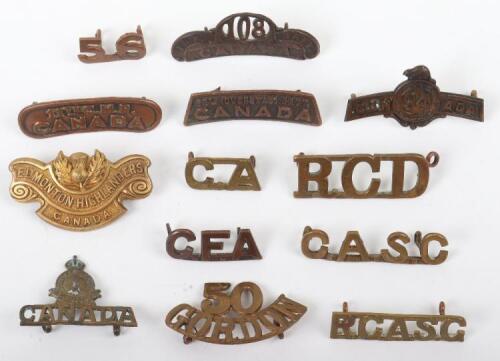 Good Selection of Canadian Shoulder Titles