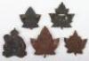 5x Canadian C.E.F Cap Badges - 2