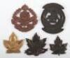 5x Canadian C.E.F Cap Badges - 2