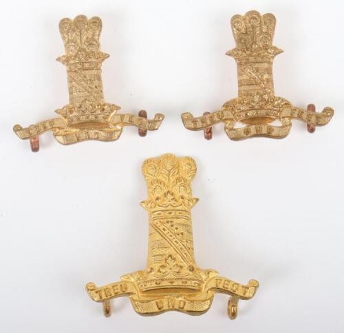 11th (Prince Albert’s Own) Hussars Officers Cap and Collar Badge Set