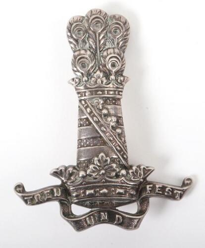 Hallmarked Silver 11th (Prince Albert&rsquo;s Own) Hussars Sleeve Badge