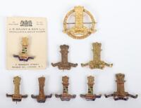 Grouping of 11th Hussars Sweetheart Brooches