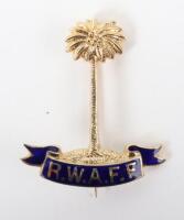 9ct Gold and Enamel Royal West African Frontier Force (R.W.A.F.F) Sweetheart Brooch