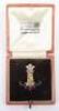 Fine Quality 9ct Gold and Enamel 11th (Prince Albert&rsquo;s Own) Hussars Sweetheart Brooch - 2