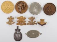 4x 10th Royal Hussars Sweetheart Brooches