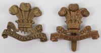 Scarce WW1 10th Royal Hussars All Brass Economy Cap Badge