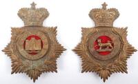 2x Victorian Other Ranks Home Service Helmet Plates