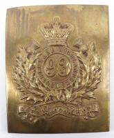 Victorian Scottish 93rd (Sutherland Highlanders) Other Ranks Shoulder Belt Plate 1837-55