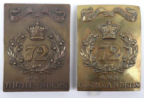 Scottish Victorian 72nd (Duke of Albany&rsquo;s Own) Highlanders Other Ranks Shoulder Belt Plate