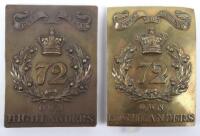 Scottish Victorian 72nd (Duke of Albany’s Own) Highlanders Other Ranks Shoulder Belt Plate