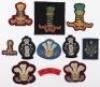 Grouping of Modern Cloth Cavalry Insignias
