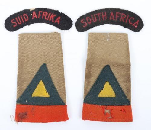 WW2 6th South African Armoured Division Insignia Grouping