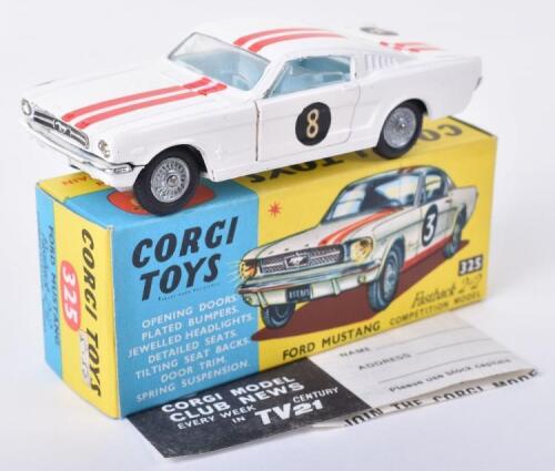 Corgi Toys 325 Ford Mustang Fastback 2+2 Competition Model