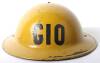 WW2 British Home Front Gas Identification Officer Steel Helmet