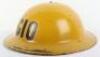 WW2 British Home Front Gas Identification Officer Steel Helmet - 3