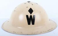 WW2 British Home Front Head Warden’s Steel Helmet