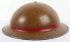 WW2 British National Fire Service Company Officers Western No 1 District (Scotland) Steel Helmet - 6