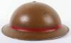 WW2 British National Fire Service Company Officers Western No 1 District (Scotland) Steel Helmet - 7