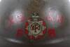 WW2 British Private Factory Fire Brigade / National Fire Service Steel Helmet - 2