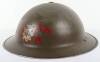 WW2 British Private Factory Fire Brigade / National Fire Service Steel Helmet - 3