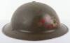 WW2 British Private Factory Fire Brigade / National Fire Service Steel Helmet - 4