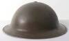 WW2 British Private Factory Fire Brigade / National Fire Service Steel Helmet - 5