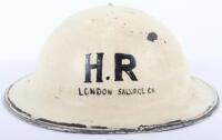 WW2 British Home Front Heavy Rescue London Salvage Company Steel Helmet