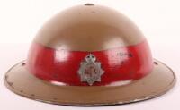 WW2 British National Fire Service Company Officers Steel Helmet