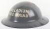 WW2 British Home Front Palladium Fire Squad Steel Helmet - 3